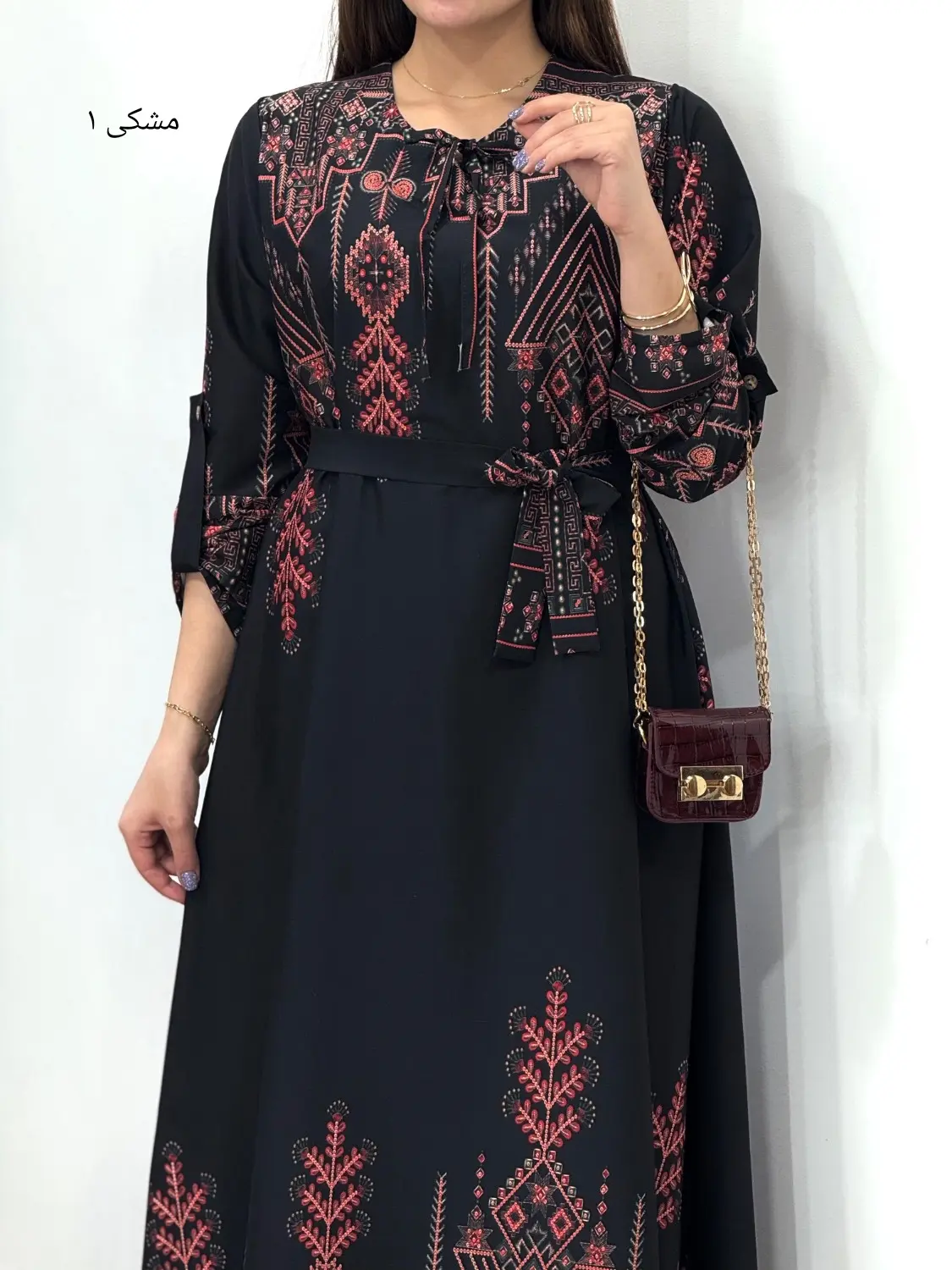 پیراهن بلند سوپر کلوش گل رخ